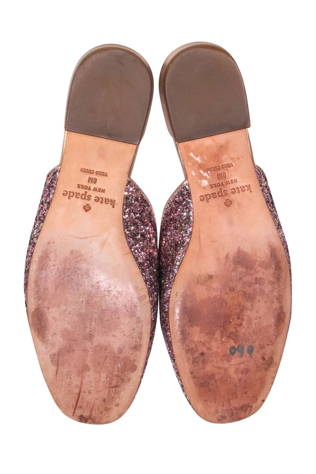 Current Boutique-Kate Spade - Pink Glitter Sparkle Mule Flats Sz 8