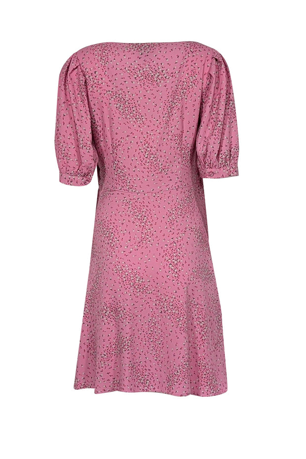 Current Boutique-Kate Spade - Pink "Meadow" Print Wrap Dress Sz 6