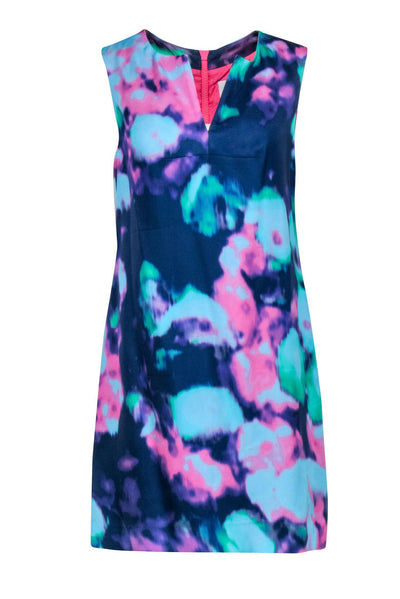 Current Boutique-Kate Spade - Pink, Purple, Blue, & Green Tie Dye Sleeveless Shift Dress Sz 8