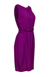 Current Boutique-Kate Spade - Purple "Katia" Dress w/ Orange Neck Tie Sz S