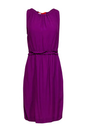 Current Boutique-Kate Spade - Purple "Katia" Dress w/ Orange Neck Tie Sz S