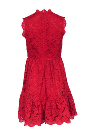 Current Boutique-Kate Spade - Red Lace Sleeveless Scallop Edge Dress Sz 2