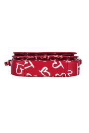 Current Boutique-Kate Spade - Red Leather Lipstick Heart Print Crossbody Bag
