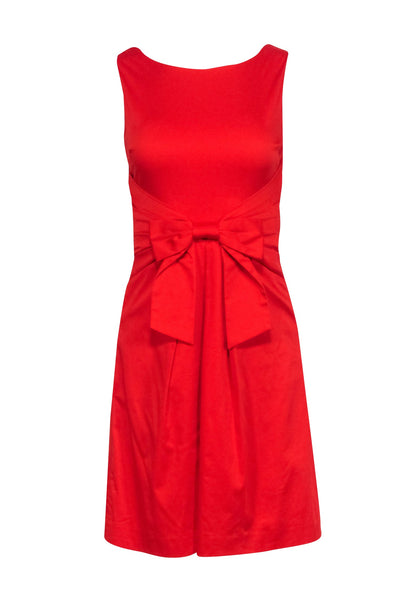 Current Boutique-Kate Spade - Red Sleeveles Bow Front Cocktail Dress Sz 0