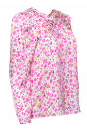Current Boutique-Kate Spade - Whit & Pink Floral Print Blouse Sz S