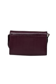 Current Boutique-Kate Spade - Wine Leather Crossbody Bag w/ Black Sequin Trim