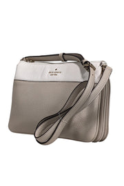 Current Boutique-Kate spade - Beige & Cream Pebbled Leather Crossbody Bag