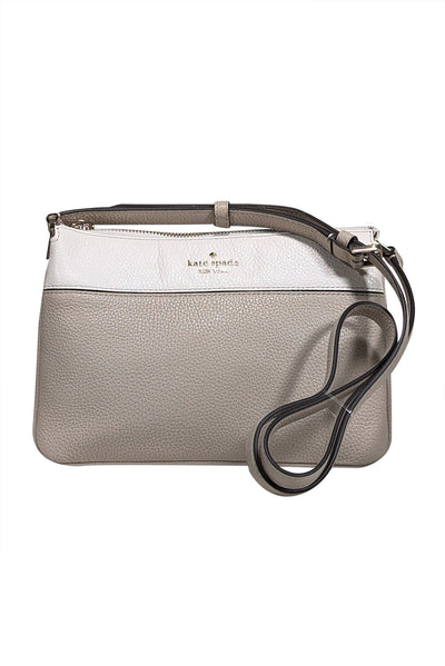 Current Boutique-Kate spade - Beige & Cream Pebbled Leather Crossbody Bag