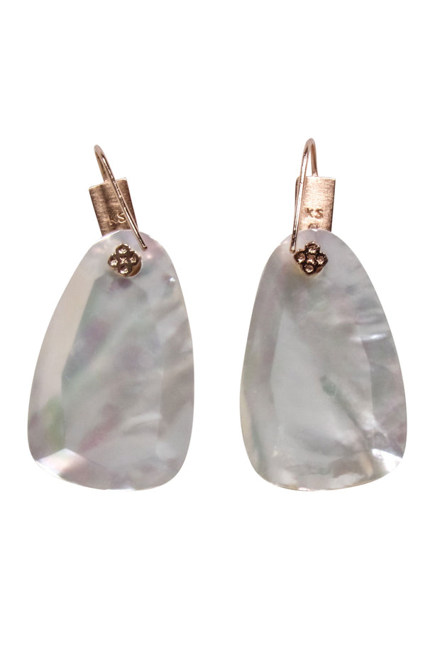 Current Boutique-Kendra Scott - Bronze & Mother-of-Pearl Dangle Earrings