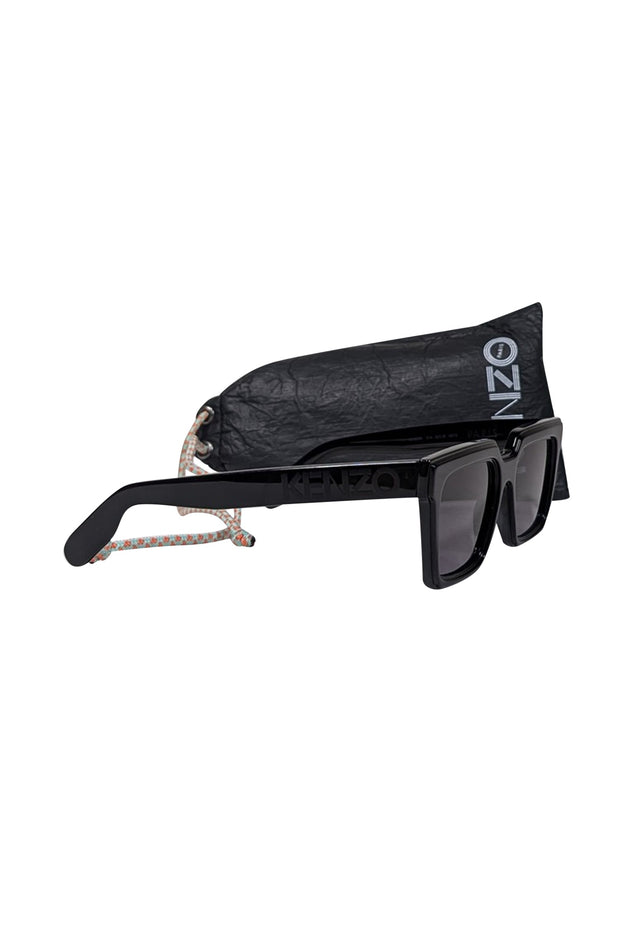 Current Boutique-Kenzo - Black Rectangular Sunglasses