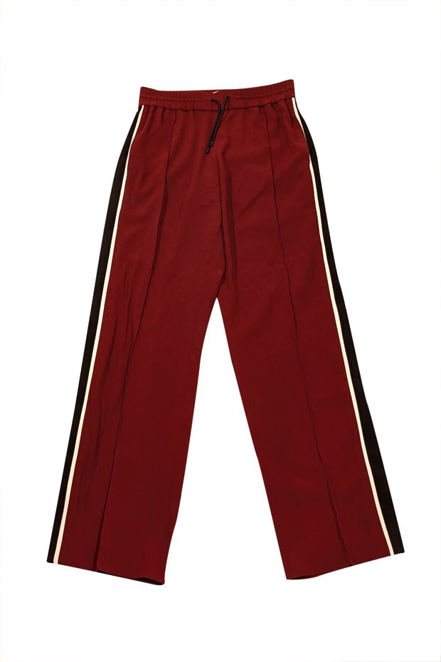 Current Boutique-Kenzo - Maroon Track Pants w/ Side Stripes Sz 4