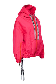 Current Boutique-Khrisjoy - Neon Pink & Orange Zipper Front Hooded Jacket Sz 0