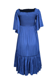 Current Boutique-Kobi Halperin - Royal Blue Smocked Bodice Dress Sz S