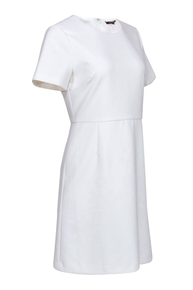 Current Boutique-Kobi Halperin - White Short Sleeve Sheath Dress Sz 8