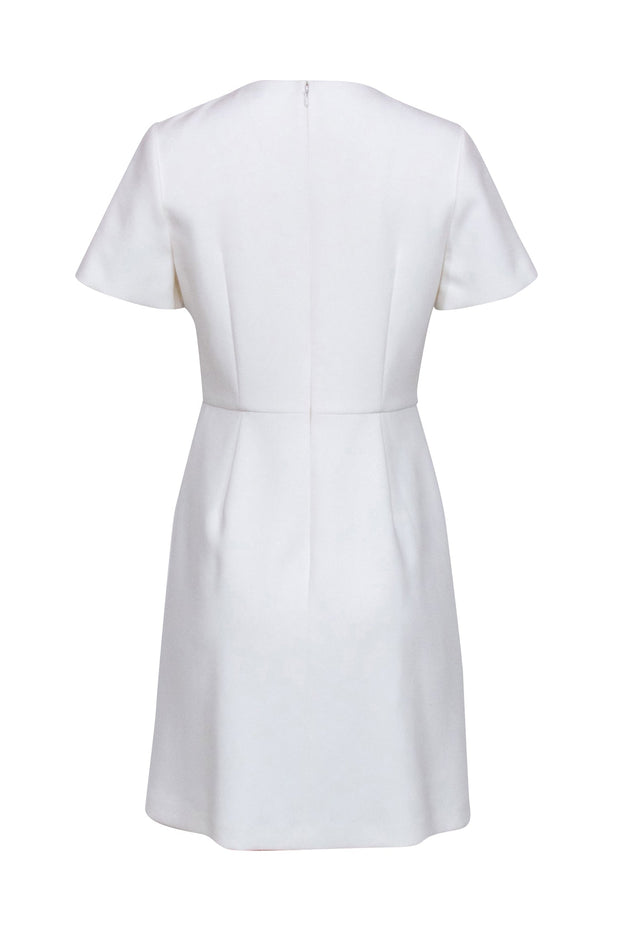 Current Boutique-Kobi Halperin - White Short Sleeve Sheath Dress Sz 8