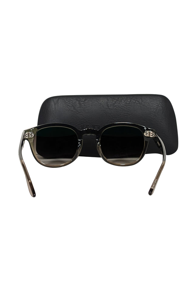 Current Boutique-Krewe - Dark Green "Connick" Sunglasses