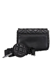 Current Boutique-Kurt Geiger - Matte Black Quilted Mini Brixton Lock Bag