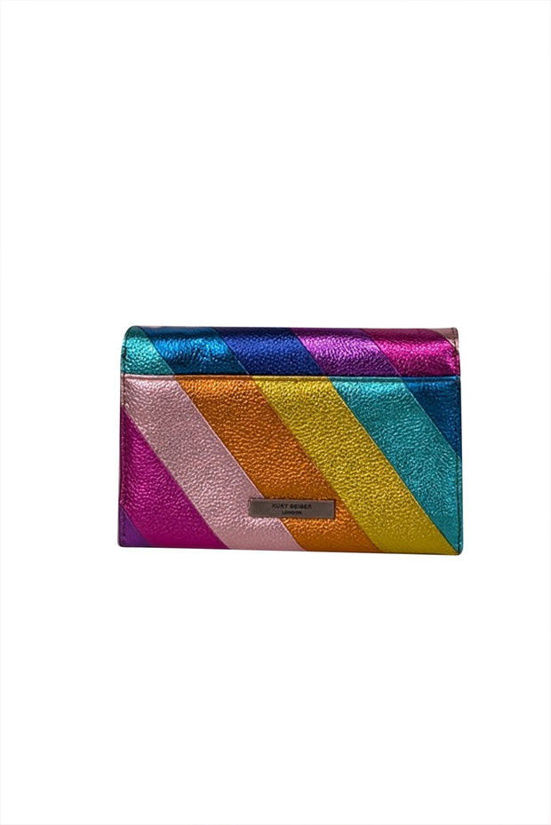 Current Boutique-Kurt Geiger - Multi Color Kensington Wallet On Chain Crossbody Bag