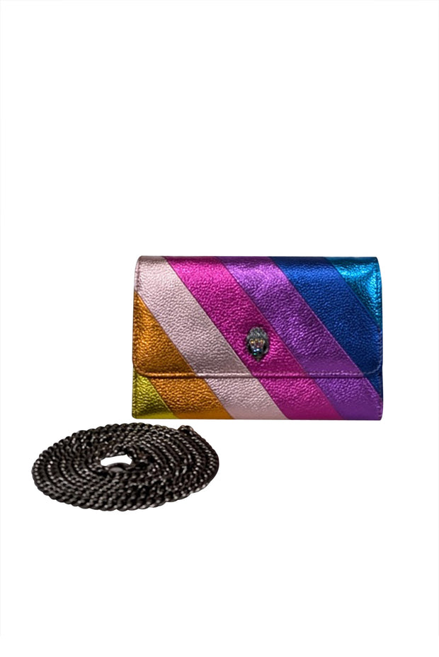 Current Boutique-Kurt Geiger - Multi Color Kensington Wallet On Chain Crossbody Bag