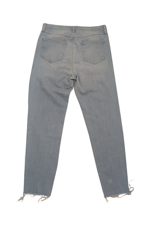 Current Boutique-L'Agence - Light Wash Slim Leg Jeans w/ Raw Hem Sz 4