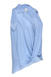 Current Boutique-L'Agence - Powder Blue Sleeveless Silk Top Sz L