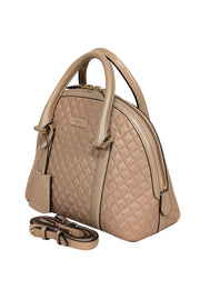 Current Boutique-L.K. Bennett - Beige Quilted Leather Satchel Bag