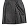 L.K. Bennett - Black Leather Gold-Tone Studded Skirt Sz 4