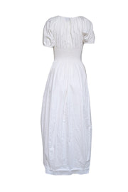 Current Boutique-La Ligne - Ivory Smocked Waist Zipper Front Dress Sz XS