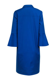 Current Boutique-Lafayette 148 - Blue Collared Shirt Dress Sz M