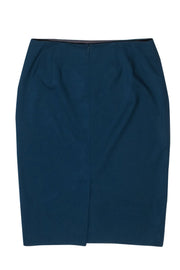 Current Boutique-Lafayette 148 - Dark Teal Pencil Skirt Sz 8