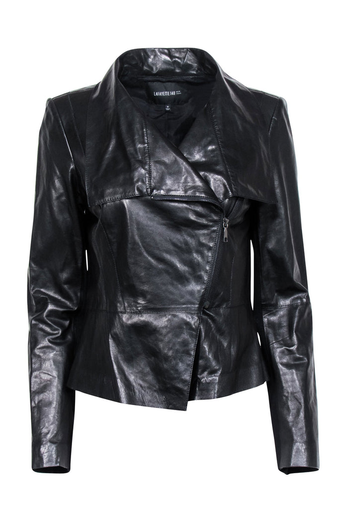 Lafayette 148 leather on sale jacket