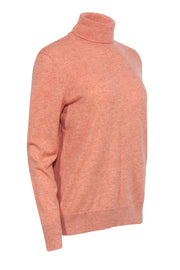 Current Boutique-Lafayette 148 - Orange Cashmere Turtleneck Sweater Sz L