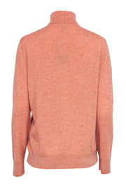 Current Boutique-Lafayette 148 - Orange Cashmere Turtleneck Sweater Sz L