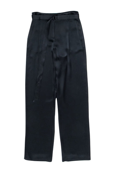 Current Boutique-Lapointe - Black Satin High Waist Pants Sz 6