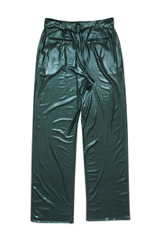 Current Boutique-Lapointe - Green Iridescent Straight-Leg Pants Sz 4