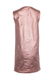 Current Boutique-L'autre Chose - Salmon Pink Metallic Sleeveless Dress Sz 8