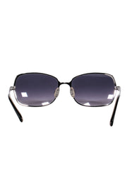 Current Boutique-Les Copains - Silver Frame w/ Dark Blue Lens Sunglasses