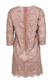 Current Boutique-Leur Logette - Blush Pink Floral Lace Dress Sz 10
