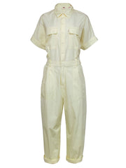 Current Boutique-Levi's – Yellow Short Sleeve Utility Jumpsuit Sz M