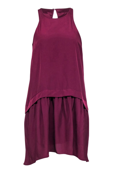 Current Boutique-Likely - Plum Purple Sleeveless Drop Waist Dress Sz S