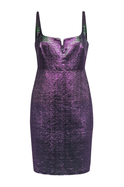 Current Boutique-Likely - Purple & Green Iridescent Sleeveless Dress Sz 8