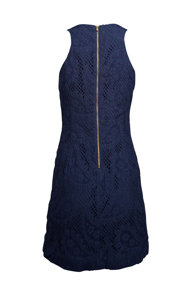 Lilly pulitzer navy lace dress best sale