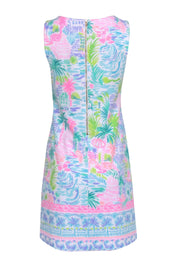 Current Boutique-Lilly Pulitzer - White w/ Blue, Pink, & Green Print Dress Sz S