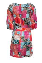 Current Boutique-Lily Pulitzer - Multi Print Crop Sleeve Wrap Dress Sz 2
