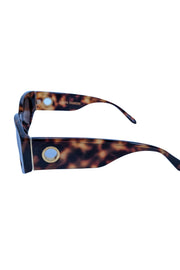 Current Boutique-Linda Farrow - Brown Tortoise Shell Print "Debbie" Sunglasses