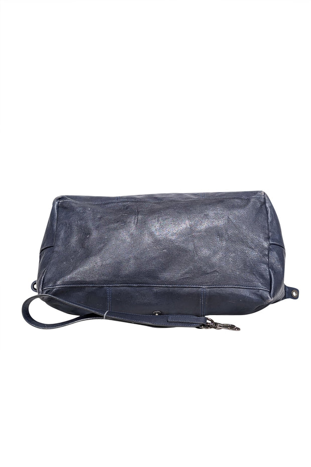 Current Boutique-Longchamp - Navy Leather Duffle Bag