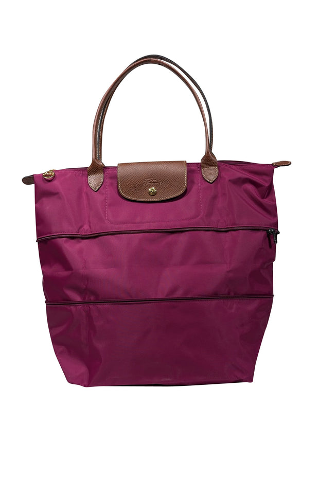 Current Boutique-Longchamp - Purple Le Pliage Original Large Tote bag