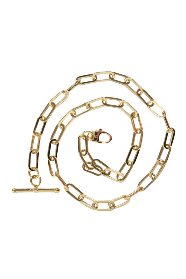 Current Boutique-Loren Stewart - Gold Plated Double Wrap Toggle Bracelet