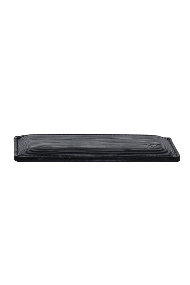 Current Boutique-Louis Vuitton - Black Epi Leather Card Holder Wallet