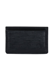 Louis Vuitton Black EPI Leather Card Holder Wallet